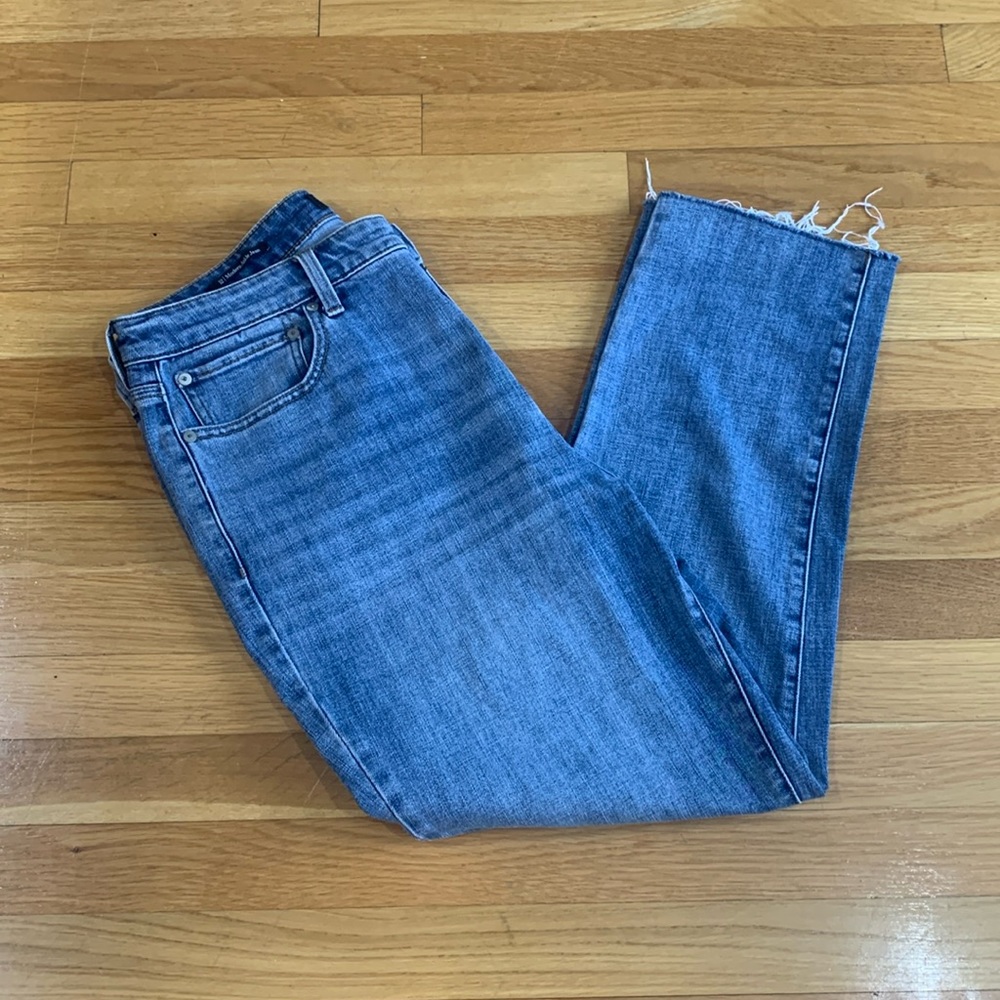 NWOT Talbots Modern Ankle Jean- Straight Leg, Raw Hem
